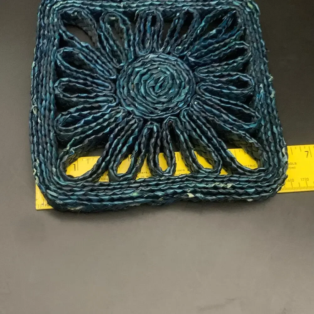 Vintage Woven Square Hot Pad Trivet